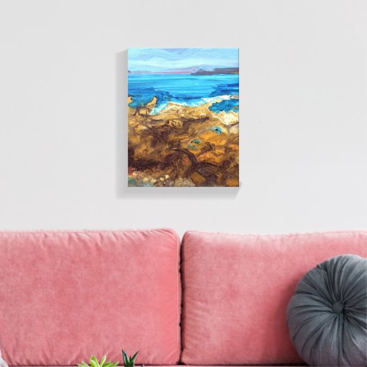 Sennen Cove in West Cornwall Canvas Afdruk (Insitu (Woonkamer))