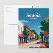 Senoia Georgia Briefkaart (Voorkant / Achterkant)