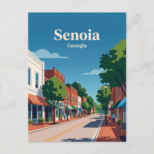 Senoia Georgia Briefkaart (Voorkant)