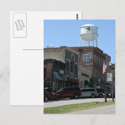 Senoia Georgia Briefkaart (Voorkant / Achterkant)