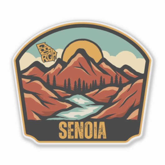 Senoia, Georgia Sticker (Voorkant)