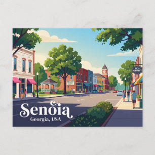 Senoia Historisch Stadshart USA Briefkaart