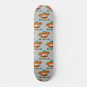 Señor gato Cartoon Mustache Fiesta Cat Persoonlijk Skateboard