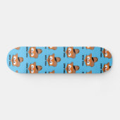 Señor Gato Cowboy Cartoon Mustache Cat Persoonlijk Skateboard (Horizontaal)