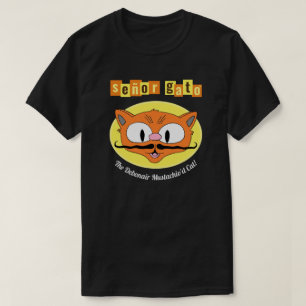 Señor Gato™ De charmante kat met snor! Cartoon T-shirt