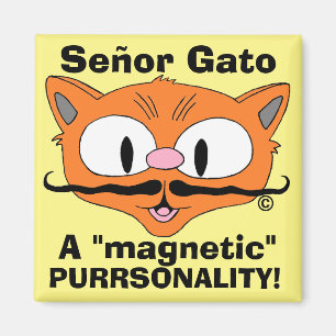 Señor Gato - Een magnetische radioactiviteit! grap Magneet