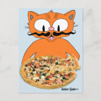 "Señor Gato Pizza" Grappige Deluxe Pizza Malle Kat