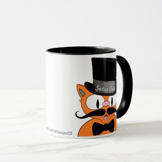 Señor Gato "Puttin" on the Ritz Coffee Mok (Voorkant rechts)