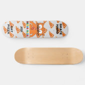 Senor Gato Skate Hard Eet Pizza Persoonlijk Skateboard (Horizontaal)