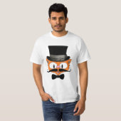 Señor Gato™ Snavelkat Met Hoed T-shirt (Voorkant volledig)