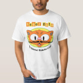 Señor Gato™ The Debonair Mustachio'd Cat. T-shirt (Voorkant)