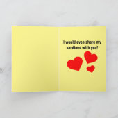 Señor Gato Valentijnsdag Sweeite Romantic Kaart (Binnen)