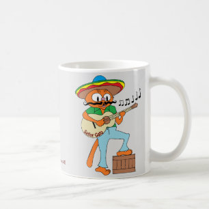Señor Gato™ zingende Mexicaanse Snor Kat met Gitaa Koffiemok