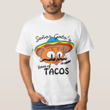 Señor Gato's House of Tacos Mexicaanse Cartoon Kat