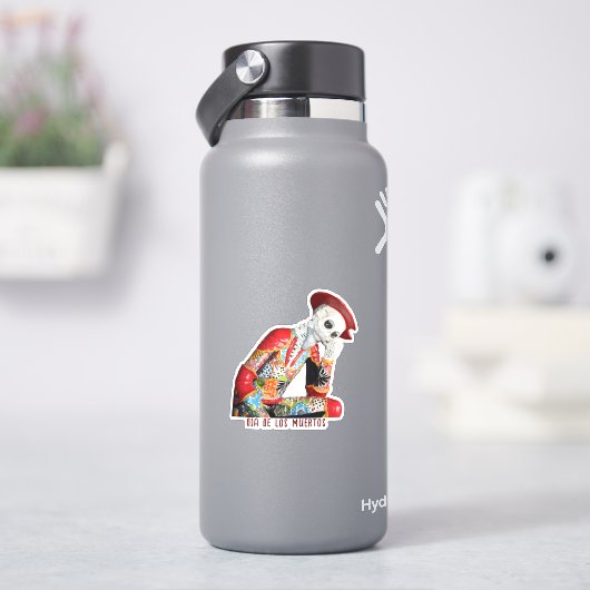 Señor Hombre Dia De Los Muertos Sticker (HydroFlask)