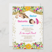 Señor of Señorita Fiesta Genderonthulling Kaart (Voorkant)