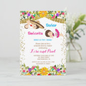 Señor of Señorita Fiesta Genderonthulling Kaart (Staand voorkant)