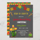 Señor of Señorita Gender onthulling Kaart (Voorkant / Achterkant)