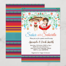 Senor of Senorita Gender Reopenbaarmakingsuitnodig