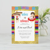 Señor of Señorita Geslacht onthullen uitnodiging F (Staand voorkant)