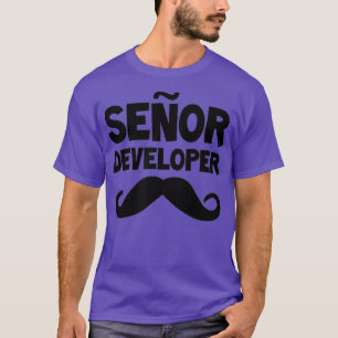 Senor Ontwikkelaar Grappige Programmeur Coding Sof T-shirt