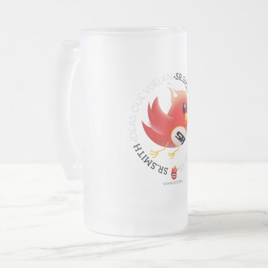 Señor Smith's frosted beer mok (Voorkant links)