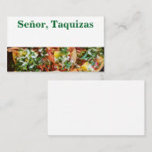 Señor Taquizas Visitekaartje (Voorkant / Achterkant)