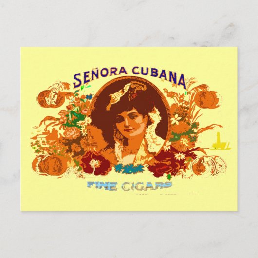 SENORA CUBANA BRIEFKAART (Voorkant)