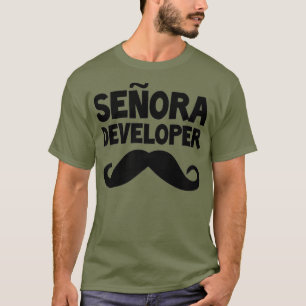 Senora Ontwikkelaar Funny STEM Computer Science T-shirt