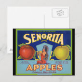 Senorita Apples San Francisco Briefkaart (Voorkant / Achterkant)