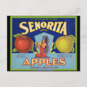 Senorita Apples San Francisco Briefkaart (Voorkant)