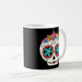 Señorita Calavera Dag van de Dode Suikerschedel Koffiemok (Voorkant rechts)