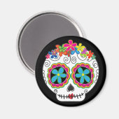 Señorita Calavera Dag van de Dode Suikerschedel Magneet (Voorkant / Achterkant)