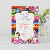Senorita Fiesta Couple Shower Uitnodiging (Staand voorkant)