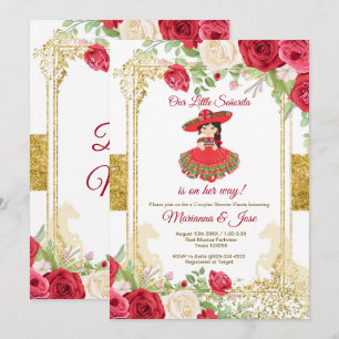 Senorita Red Roses Fiesta Couple Shower   Kaart