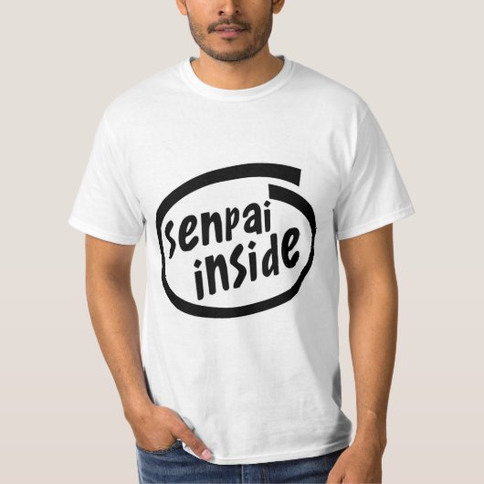 Senpai Inside Parody T-shirt (Voorkant)