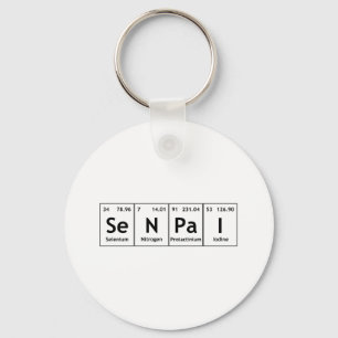 SeNPaI Periodic Table Element Word Chemistry Atomi Sleutelhanger