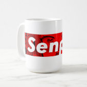 ☕Senpai Vibes Coffee Mug – Cute Anime Style ☕ Koffiemok (Voorkant links)