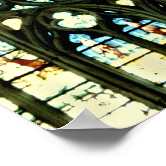 SENS CATHEDRAL ROOS WINDOW POSTER (Hoek)