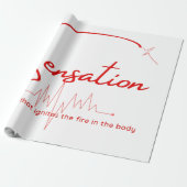 Sensation Pulse Hartlijn Cadeaupapier (Uitgerold)