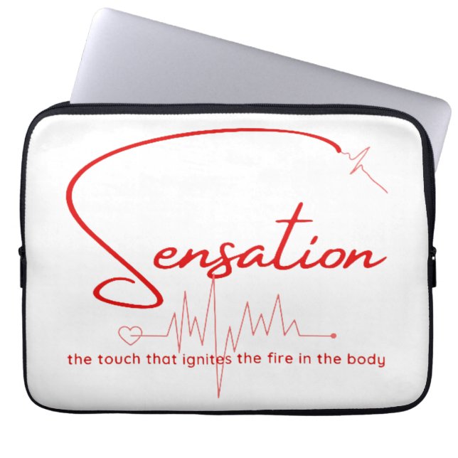 Sensation Pulse Hartlijn Laptop Sleeve (Voorkant)