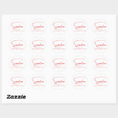 Sensation Pulse Hartlijn Ronde Sticker (Vel)