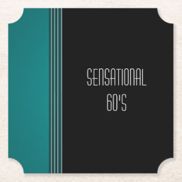 "Sensational 60's"  PapierOnderzetter Kartonnen Onderzetters