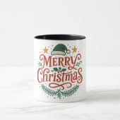 Sensational Kerstmis typografie Mok (Midden)