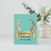 Sensational Laurel Leaf Best Happy Family Briefkaart (Staand voorkant)