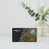 Sensational Silver Engine Engineer Visitekaartje (Staand voorkant)