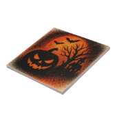 Sensational Spray Art Pumpkin Halloween Tegeltje (Zijkant)
