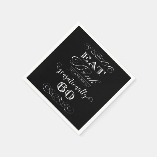 Sensationally 60 Birthday Party Gift Servetten (Hoek)