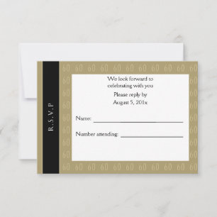 Sensationeel bij 60 RSVP-uitnodiging Kaart