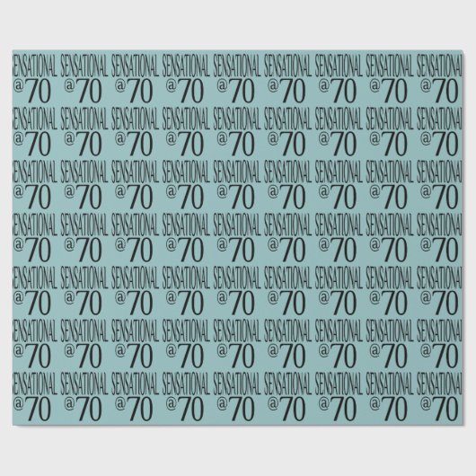 Sensationeel op Seventy Cadeaupapier (Vlak)